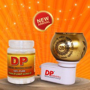 dp camphor 50g + swastik wood cutout kapoor dani (pack of 1)