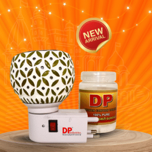 dp camphor 50g + swastik wood cutout kapoor dani (pack of 1)