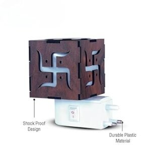 dp camphor 50g + swastik wood cutout kapoor dani (pack of 1)