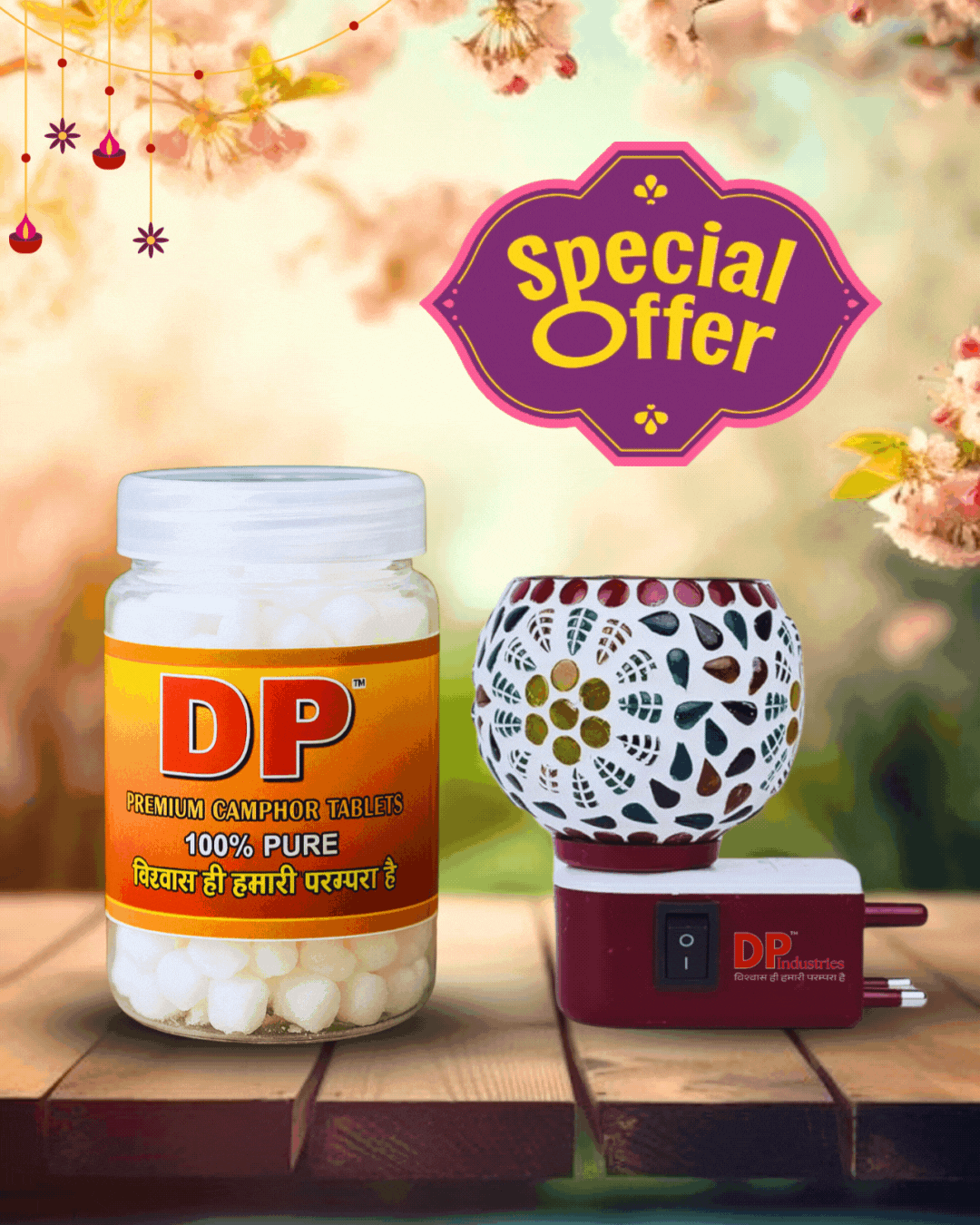 dp camphor 50g + kapoor dani pack of 1 dp camphor 50g + kapoor dani pack of 1