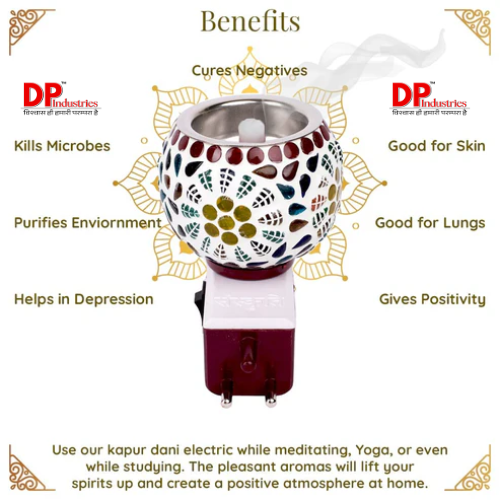 dp camphor 50g + designer ceramic electric diffuser (pack of 1) dp camphor 50g + designer ceramic electric diffuser (pack of 1)