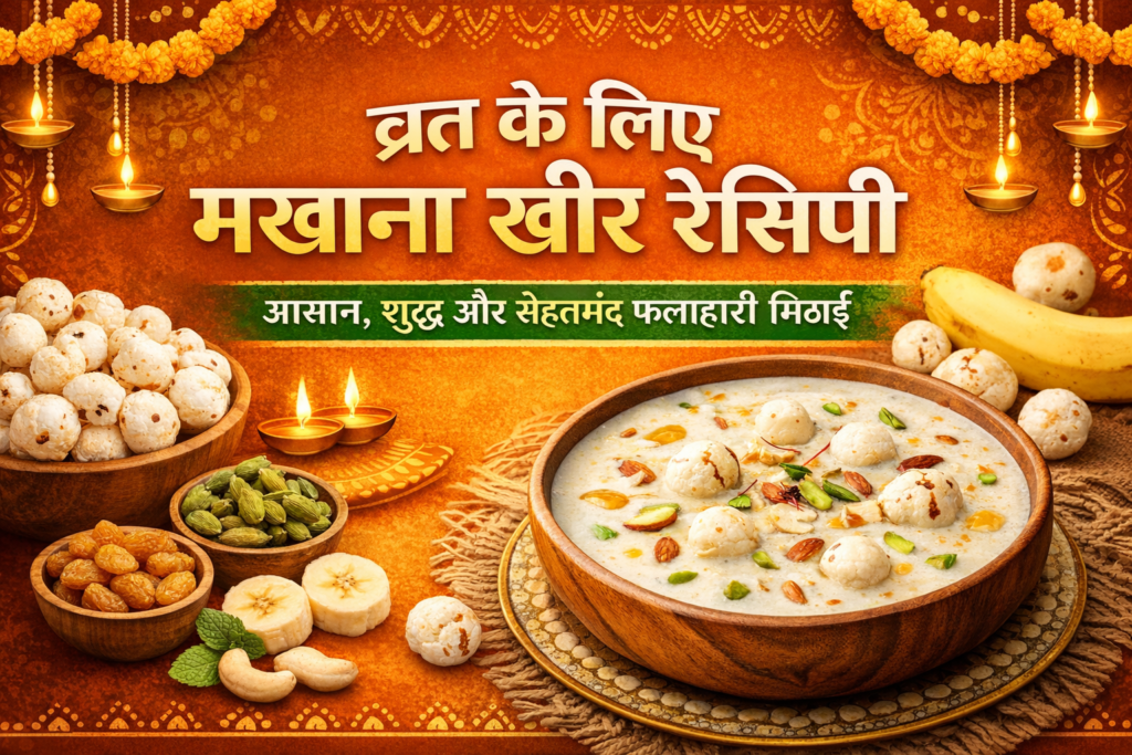व्रत के लिए मखाना खीर रेसिपी
