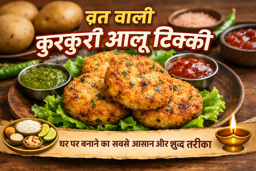 इजी व्रत वाले आलू की टिक्की रेसिपी