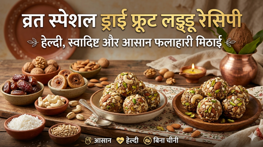 व्रत स्पेशल ड्राई फ्रूट लड्डू