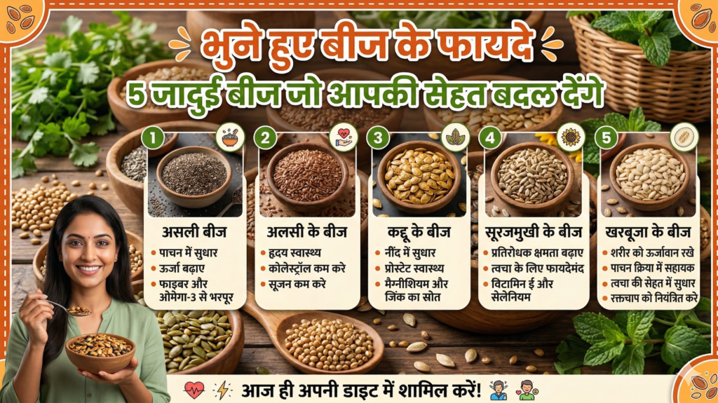 भुने हुए बीज के फायदे