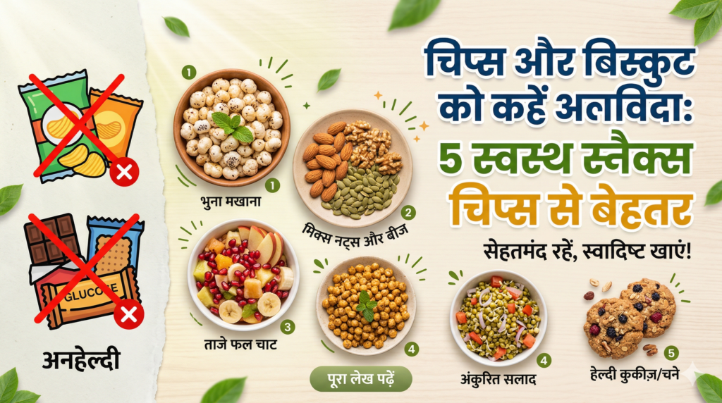स्वस्थ स्नैक्स चिप्स से बेहतर